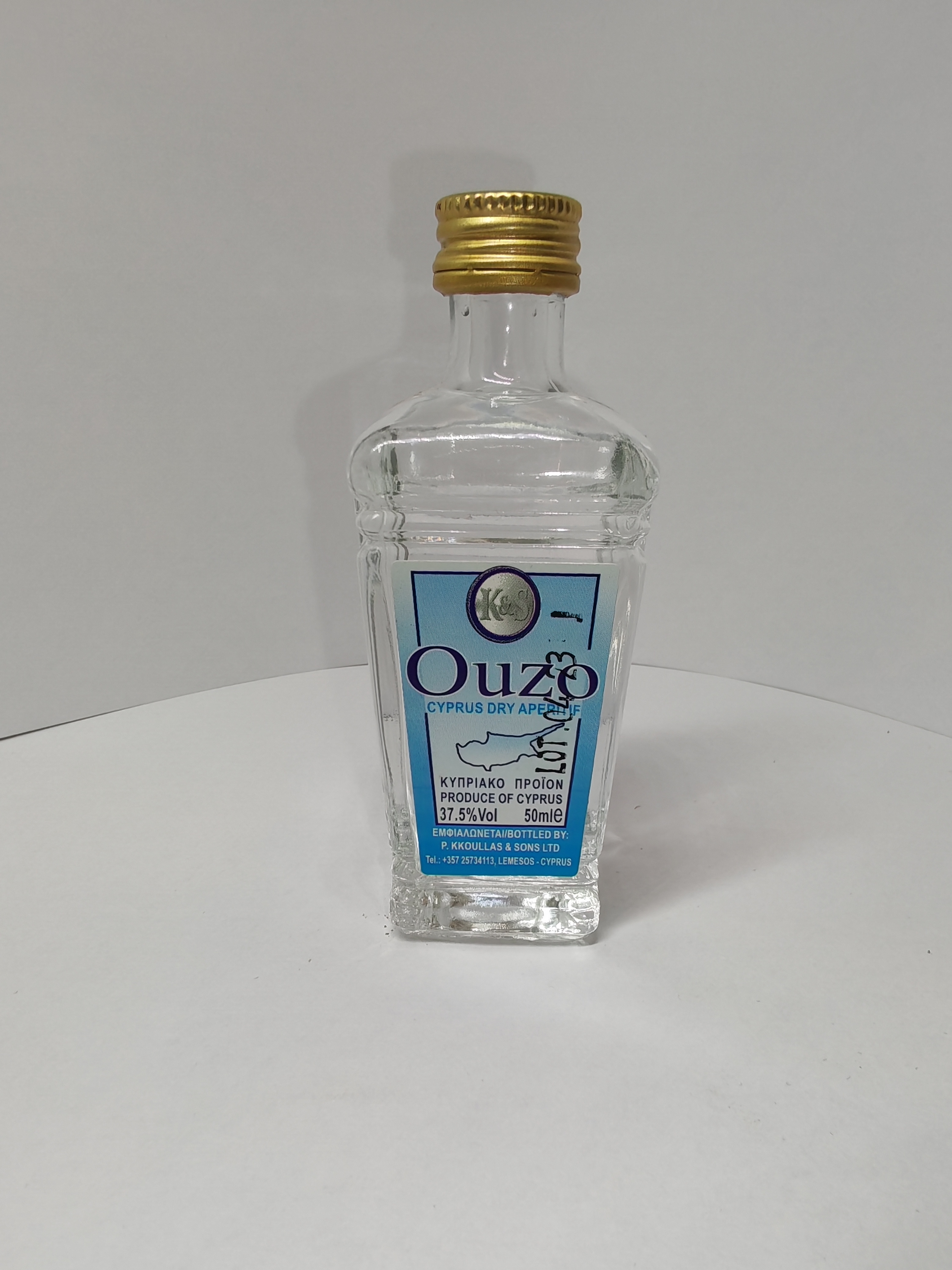Ouzo Cyprus Dry Aperitif
