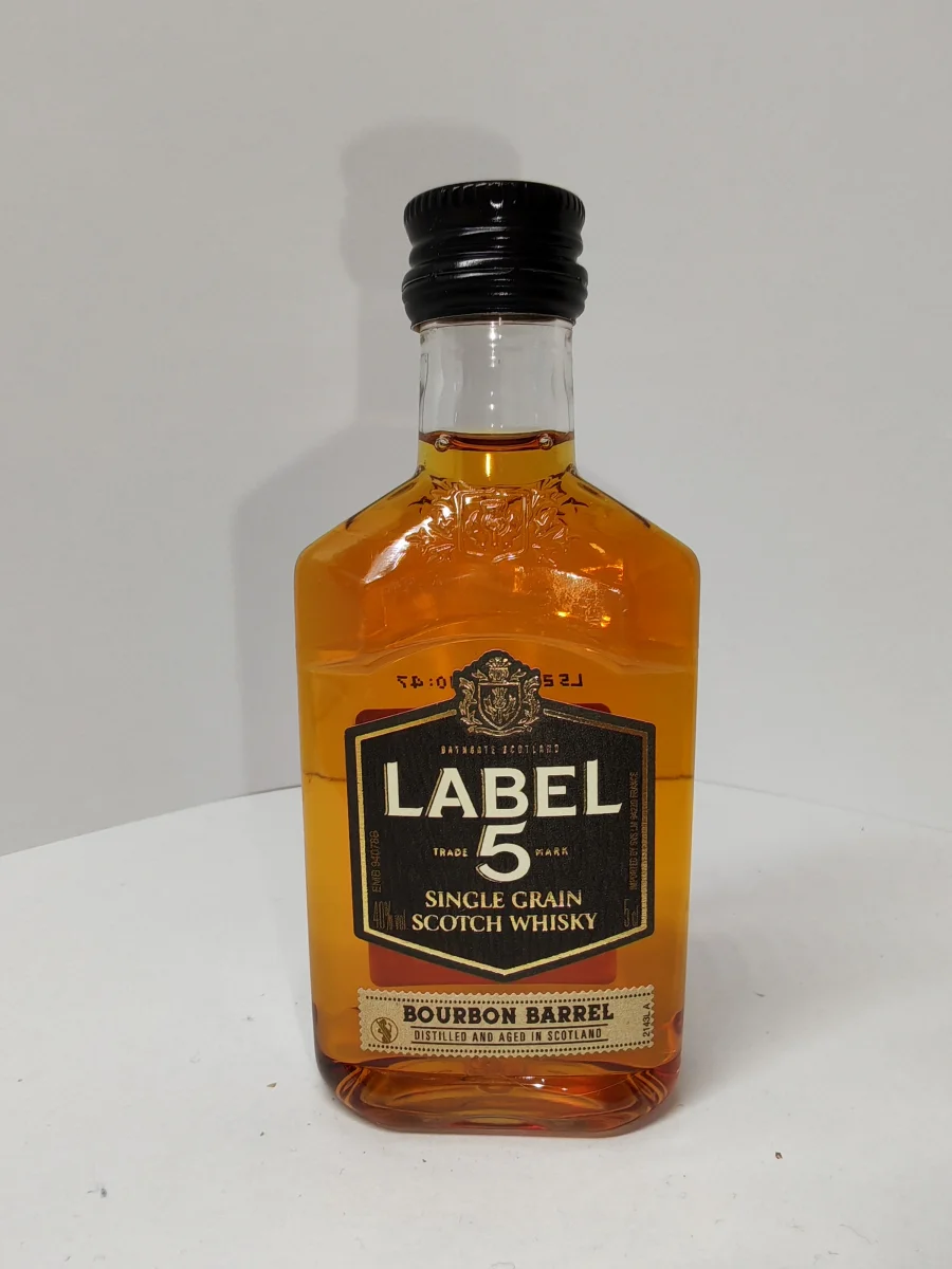 Label 5 Single Grain Scotch Whisky Bourbon Barrel